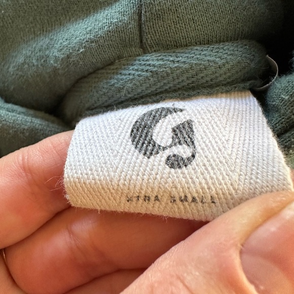 Glossier hoodie in blue green. Sporty, winter essential, holiday gift - Picture 5 of 10